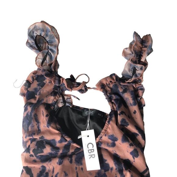 🎉CBR Tie Dye Ruched Dress Sz S - Picture 4 of 4